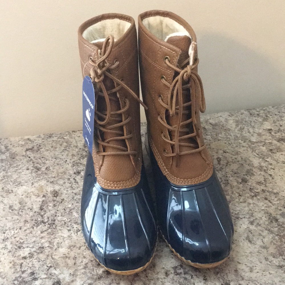 JBU Rubber Fur-Lined Duck Boots - Picture 8 of 16